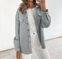 Otoño e Invierno Nueva Chaqueta Casual Ligera con Bolsillo de Diamante de Color Sólido para Mujer - details 26
