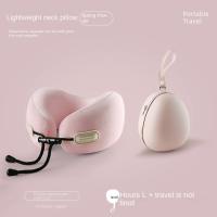 Almohada de viaje ergonómica en forma de U, rebote lento con bolsa de almacenamiento, almohada para siesta para oficina, cómodo cojín para el cuello con soporte para la cabeza - details 12