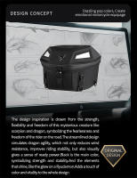 MOTOCENTRIC Luz LED multifunción Bolsa de asiento trasero para motocicleta Bolsa trasera de motocross de gran capacidad Mochila impermeable para motocicleta Ligera - details 1