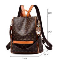 Mochila versátil de las señoras de la historieta del cuero suave del bolso de escuela de la moda - details 2