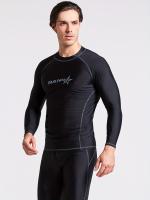 Protección Solar Para Hombres, Parte Superior De Traje De Baño De Cuello Alto, De Secado Rápido, Elástica - details 3