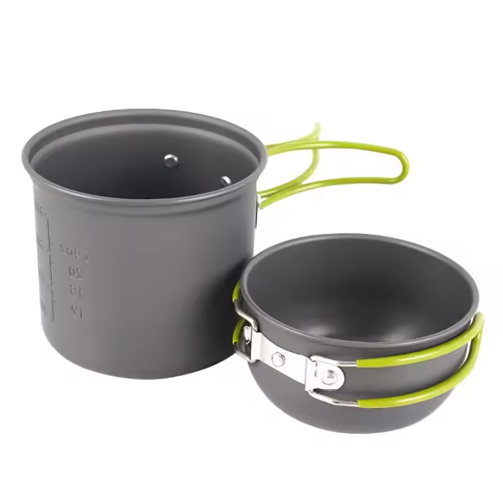Utensilios de Cocina Pacoone Ultraligeros para Acampar Vajilla para Exteriores Juego de Ollas Para Senderismo Picnic Viajes - 1