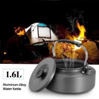 Tetera de agua portátil, café, interior, aleación de aluminio, tetera, exterior, Camping, senderismo, olla de Picnic - details 2