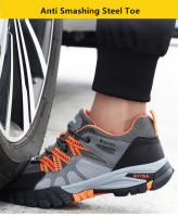 Zapatos de trabajo con punta de acero para hombre, zapatillas de seguridad ANTIPERFORACIONES, botas antideslizantes, zapatos indestructibles - details 4