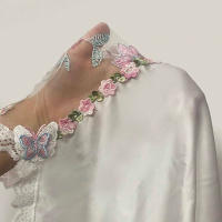 Vestido De Dormir Para Mujer Sexy Encaje Erótico Camisole Floral Lencería Noche Mini Vestido De Suelto Sin Mangas Cuello V - details 2
