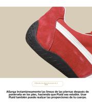 Cuero Ankola rojo casual zapatos de entrenamiento moral Forrest Gump zapatos nuevo retro cordones color coincidencia de cuero casual zapatos de mujer - details 7