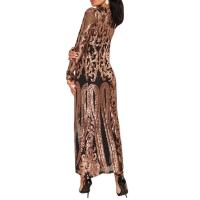 Maxi Abrigo de Séquin Elegante Blusa de Fiesta Abierta Vintage para Mujeres Moda de Cálida - details 12