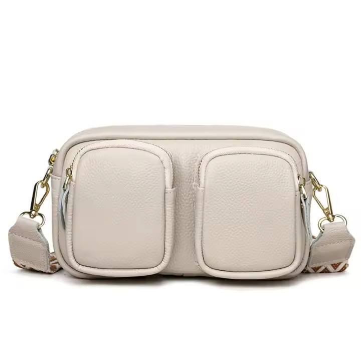 Nueva Bolsa Cruzada de Cuero Suave de Vaca 2025 Bolso de Moda para Mujeres, Estilo Cruzado, Bolso de Hombro - 1