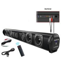 Barra de sonido inalámbrica con Bluetooth, sistema de altavoces con cable, sonido estéreo envolvente para cine en casa, proyector de TV - details 7
