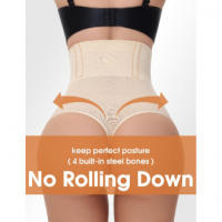 Cinturón adelgazante para adelgazar para mujer Cintura alta y Abdomen Cinturón de recuperación posparto Invisible sin costuras - details 6