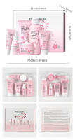 Set de Cuidado de la Piel Sakura de Belleza Kit de 6 Piezas con Limpiador, Toner, Sérum, Crema de Ojos, Esencia Herramientas de Cuidado de la Piel Facial - details 1