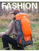 Mochila de Montañismo para Acampar y Senderismo de 65L con Cubierta de Lluvia Bolsa Grande para Hombros de Hombre Material de Nylon Capacidad Ajustable Ideal para Deportes al Aire Libre - details 0