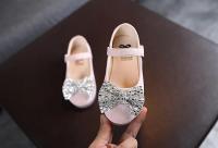 Zapatos de baile con gancho y bucle de princesa elegantes planos para niño brillante de cuero con lazo para niña, 2024 - details 9