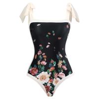 2025 traje de baño estampado con falda de una pieza para mujer, ropa de playa, traje de baño de verano - details 1