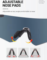Gafas de Sol para Ciclismo Kapvoe 2023 para Hombres y Mujeres Lentes de 4 Piezas Protección UV Material del Marco TR - details 6