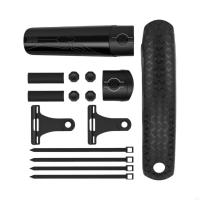 Guardabarros delantero/trasero para bicicleta, guardabarros delantero y trasero, ligero, de PVC, carcasa dura, guardabarros de plástico ajustable para bicicleta de montaña - details 5