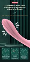 Vibrador de Doble Cabeza de Silicona Líquida Multifrecuencia Masaje Eléctrico para Masturbación Femenina Productos Sexuales para Adultos - details 11