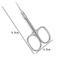 Tijeras para cutículas de acero inoxidable, producto para eliminar la piel muerta, cortador de cutículas para decoración de uñas, cortauñas profesional, suministros de manicura - details 1