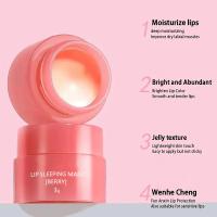 Mascarilla de Labios de Fresa Hidratante Cuidado de Labios para la Noche para Reducir las Líneas - details 6