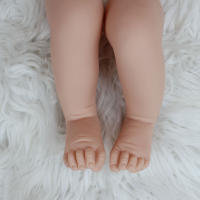 Accesorios para bebé Reborn, Kit de bricolaje en blanco con cuerpo y ojos de 65 CM, tamaño grande y gordo, Color fresco, Vinilo Suave sin pintar, pieza de muñeca sin terminar, 26 pulgadas - details 4