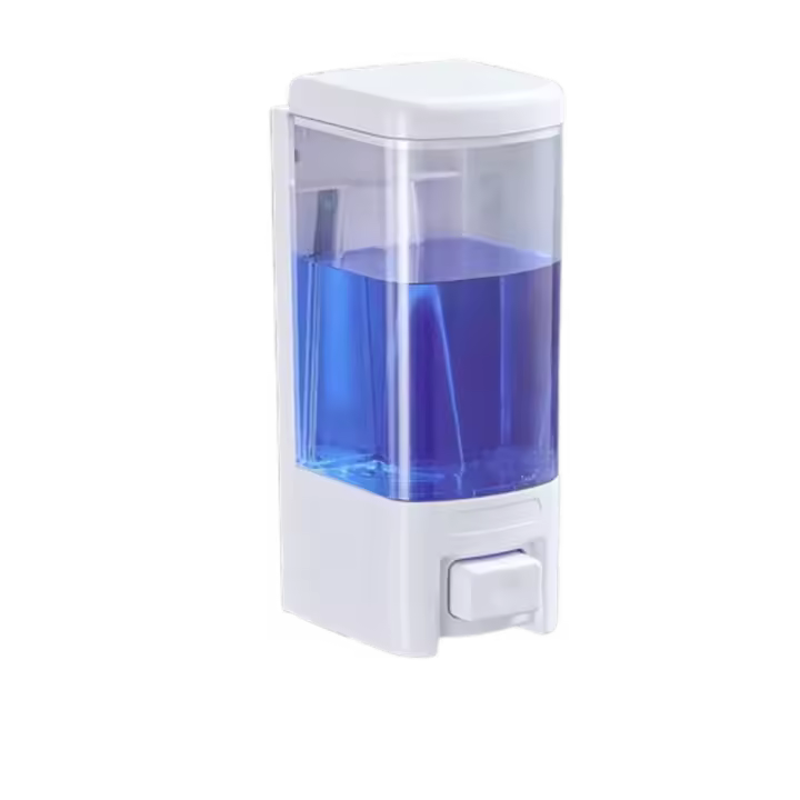Dispensador de jabón líquido de 500ml, gran capacidad, ventana Visible, desinfectante de manos, sin perforaciones, montado en la pared, 1/2/3 Uds. - 1