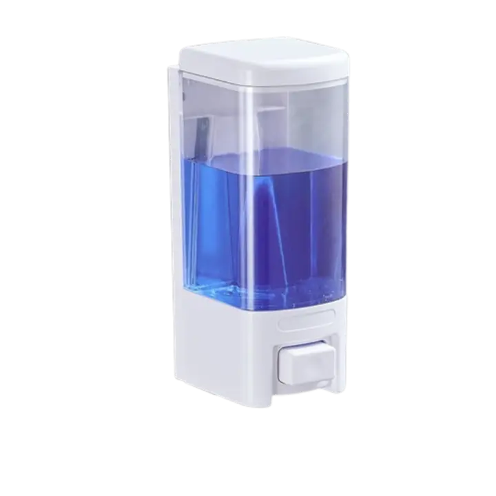 Dispensador de jabón líquido de 500ml, gran capacidad, ventana Visible, desinfectante de manos, sin perforaciones, montado en la pared, 1/2/3 Uds. - 1