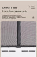 Mosquito Magnetica Puerta Corredera, Cortina de Sala de Estar, Puerta del Balcón, Corredera de Patio - details 14