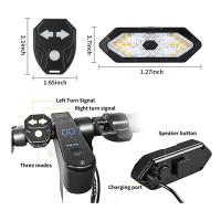 Señal de Giro de Calidad Eléctrica para Scooter Control Remoto LED Parpadeo Ajustable Recargable - details 1
