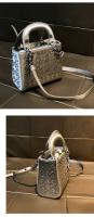Bolso de Princesa Diana de Lujo con Diamantes Bolso Versátil de Cruza de Alta Gama de Hong Kong - details 15