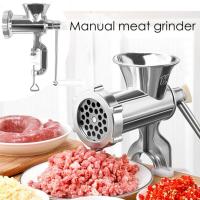 Picadora de carne ajustable, herramienta multifunción para rellenar salchichas, molinillo de fideos, frutas y verduras, operado a mano - details 2