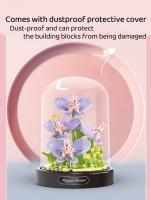 Micro bloque de construcción de micropartículas para niños, flor con cubierta de polvo, ramo de vida eterna, juguete de adorno, decoración romántica, juguetes de ladrillo - details 8