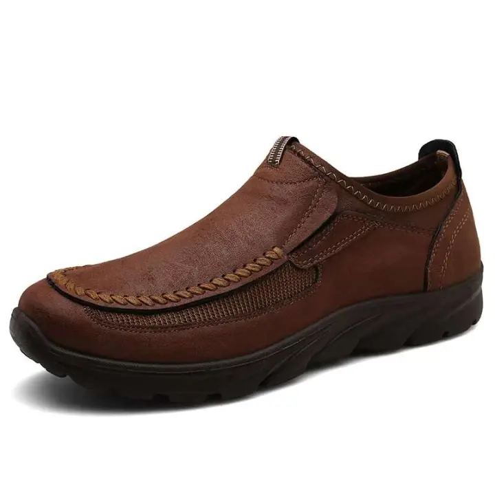 Zapatos deportivos informales de cuero indio para hombre, calzado deportivo de talla grande 48, barato, 2023 - 1