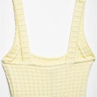 Vestido corto texturizado con tirantes elásticos anchos para mujer, novedad de verano 2025 - details 7