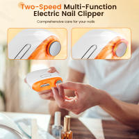 Cortapelos eléctrico 2 en 1, pulidora de uñas automática, seguro, recargable, inalámbrico, luz LED, cuidado del bebé - details 2