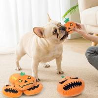 Juguete de Mordedura de Calabaza de Halloween Bola de Masticación de Peluche Suave para Perros - details 5