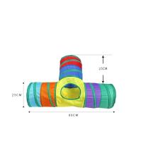 Túnel de Gato Práctico Juguete de Tubo Plegable Arcoiris para Exercicio y Ocultación de Cachorros y Gatos Uso Interior y Exterior - details 1