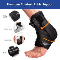 Soporte ajustable tanto para hombres como para mujeres, protector de tobillo con cordones, estabilizador de pie para correr, baloncesto y deportes seguros, - details 2