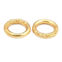 Anillo de Cierre Redondo de Brasso Dorado Mate Joyería de Alta Calidad - details 17