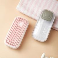 Cepillo de baño de silicona para mascotas, Gel de ducha recargable, depilación, cepillo de masaje para perros, mango ergonómico, peine de aseo para gatos de doble uso en seco y húmedo - details 6