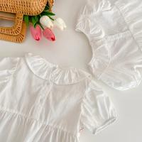 Pelele de algodón para niña, recién nacida, vestido de cebo blanco, ropa de primavera y verano - details 8