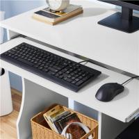 Mesa de Escritorio con Ruedas Escritorio de Oficina Extraíble con Estantería para PC Impresora - details 6