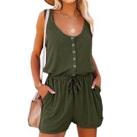Mono Mujer Verano 2025 – Sin Mangas con Cinturón Ajustable |   Pierna ancha y cómoda |   Moda Casual y Elegante - details 2