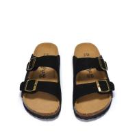 Sandalias planas de mujer con soporte para el arco, 2 hebillas ajustables, zapatos, suela de goma antideslizante - details 9