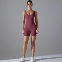 Body sin mangas para mujer, ropa elástica de una pieza, ropa de gimnasio, ropa deportiva - details 63