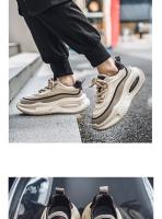 Zapatos deportivos informales con colchón de aire para hombre, zapatos de algodón con aislamiento grueso y felpa y suela aumentada - details 4