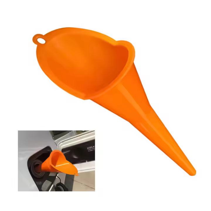 Embudo de plástico extendido, embudo de combustible de boca ancha multifuncional para motocicleta, coche, aceite, gasolina - 1