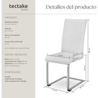 Juego de Sillas de Terciopelo Sillas de Comedor Ergonómicas Versátiles - details 81