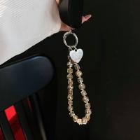 Con Clip, cuentas de cristal, cadena para teléfono, cordón corto antipérdida para teléfono móvil, colgante de teléfono con cuentas de amor, accesorios para llaves de coche - details 10