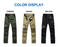 Pantalones de Senderismo Impermeables para Hombres Secado Rápido Desmontables Transpirables - details 6