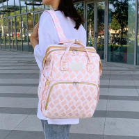 Mochila multifuncional para pañales, bolsa de mamá de gran capacidad con cama de bebé plegable para viajes - details 2